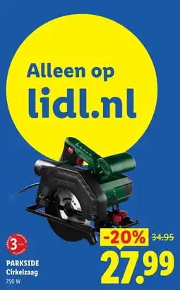 Lidl Parkside cirkelzaag aanbieding
