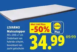 Lidl Livarno Matrastopper aanbieding
