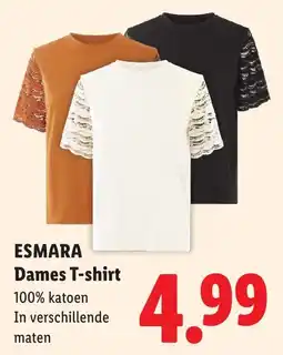 Lidl Esmara Dames T-shirt aanbieding