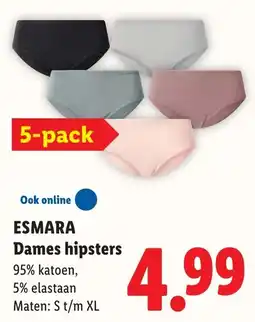 Lidl Esmara Dames hipsters aanbieding