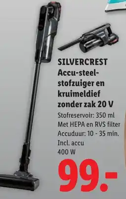 Lidl Silvercrest Accu-stofzuiger aanbieding