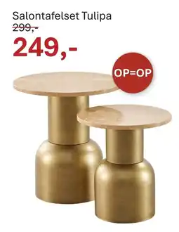 INHOUSE Salontafelset tulipa aanbieding