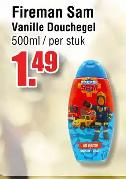 Ter Huurne Holland Markt Fireman Sam Vanille Douchegel aanbieding