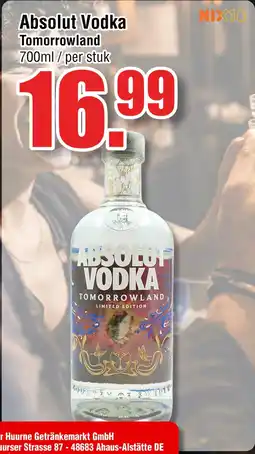 Ter Huurne Holland Markt Absolut Vodka Tomorrowland aanbieding