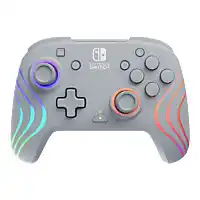Bol.com PDP Afterglow WAVE - Gaming Controller - RGB - 3,5mm Jack - Geschikt voor Nintendo Switch - Grijs aanbieding