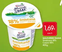 Food Plus Mlekpol Mazurski Smak smietana 18% aanbieding