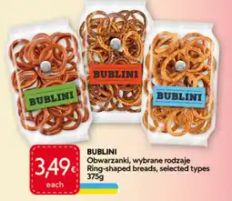Food Plus BUBLINI Ring-shaped breads, selected types aanbieding