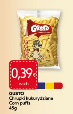 Food Plus Gusto Corn puffs aanbieding