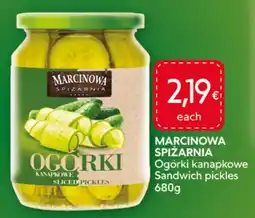Food Plus marcinowa spiżarnia ogórki kanapkowe aanbieding