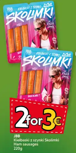 Food Plus JBB Kiełbaski z szynki Skolimki aanbieding