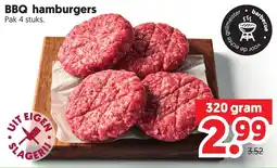 Dekamarkt BBQ hamburgers aanbieding