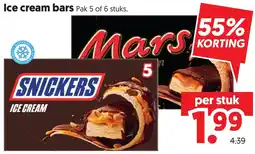 Dekamarkt Snickers Ice Cream aanbieding