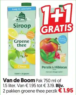 Dekamarkt Van de boom siroop aanbieding