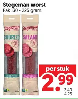 Dekamarkt Stegeman worst aanbieding