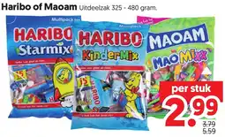 Dekamarkt Haribo of Maoam aanbieding