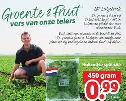 Dekamarkt Hollandse spinazie aanbieding