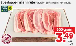 Dekamarkt Speklappen à la minute aanbieding