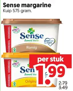 Dekamarkt Sense margarine aanbieding