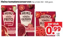 Dekamarkt Heinz tomatenconserven aanbieding