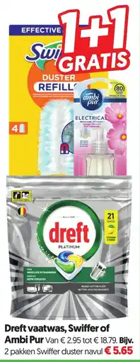 Dekamarkt Dreft vaatwas, Swiffer of Ambi Pur aanbieding