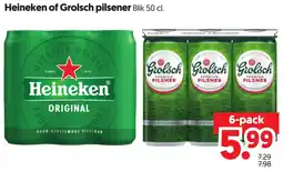 Dekamarkt Heineken of Grolsch pilsener aanbieding