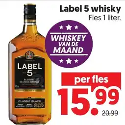 Dekamarkt Label 5 whisky aanbieding
