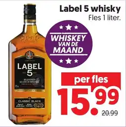 Dekamarkt Label 5 whisky aanbieding