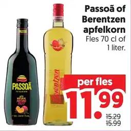 Dekamarkt Passoã of berentzen apfelkorn aanbieding