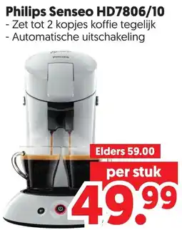 Dekamarkt Philips Senseo HD7806/10 aanbieding