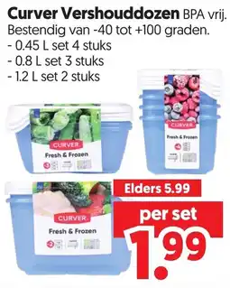 Dekamarkt Curver Vershouddozen aanbieding