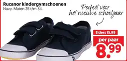 Dekamarkt Rucanor kindergymschoenen aanbieding