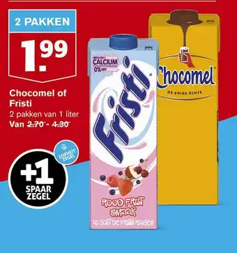 Hoogvliet Chocomel Of Fristi Van aanbieding