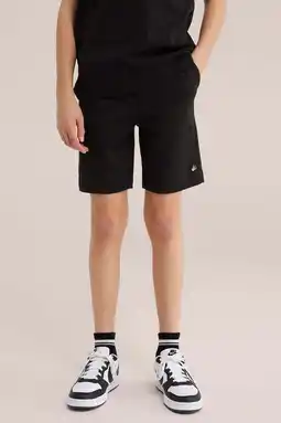 Wehkamp WE Fashion sweatshort zwart aanbieding