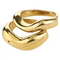 Wehkamp PILGRIM gold plated ring Callaway (set van 2) aanbieding