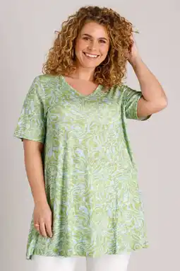 Wehkamp Yest Curve jersey tuniek lichtgroen aanbieding