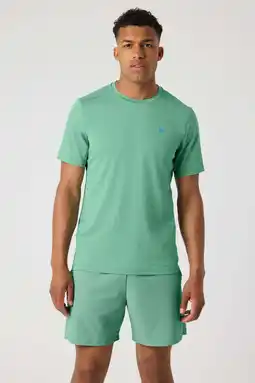 Wehkamp Björn Borg sportshirt ACE mesh panel groen aanbieding