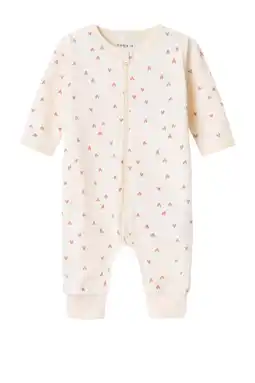 Wehkamp NAME IT BABY pyjama NBFNIGHTSUIT offwhite/roze aanbieding