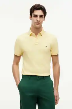 Wehkamp Tommy Hilfiger regular polo lichtgeel aanbieding