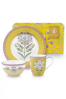 Wehkamp Pip Studio serviesset lily & lotus (set van 3) aanbieding