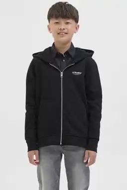 Wehkamp JACK & JONES JUNIOR sweatvest zwart aanbieding