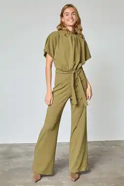Wehkamp SisterS Point jumpsuit olijfgroen aanbieding