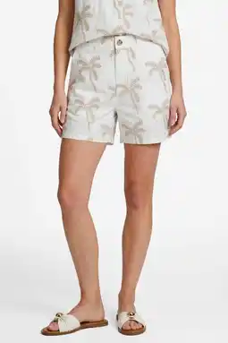 Wehkamp CS the Label regularwaist cargo short ecru aanbieding
