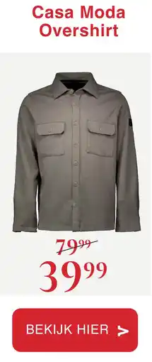 Van Dal Mannenmode Casa Moda Overshirt aanbieding