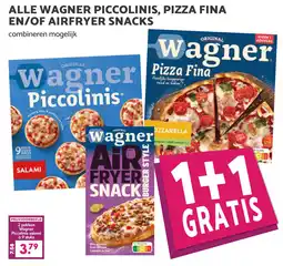 Coop ALLE WAGNER PICCOLINIS, PIZZA FINA EN/OF AIRFRYER SNACKS aanbieding