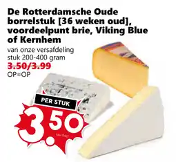 Coop De Rotterdamsche Oude borrelstuk [36 weken oud], voordeelpunt brie, Viking Blue of Kernhem aanbieding