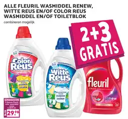 Coop Alle fleuril wasmiddel renew, witte reus en/of color reus wasmiddel en/of toiletblok aanbieding