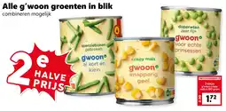 Coop Alle g'woon groenten in blik aanbieding