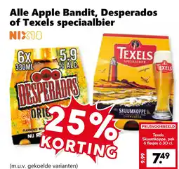 Coop Alle Apple Bandit, Desperados of Texels speciaalbier aanbieding