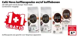 Coop Café Nova koffiecapsules en/of koffiebonen aanbieding
