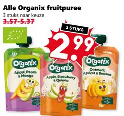 Coop Alle Organix fruitpuree aanbieding